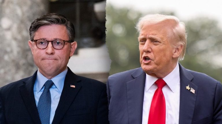 Trump, Johnson appear at odds in government shutdown messaging
